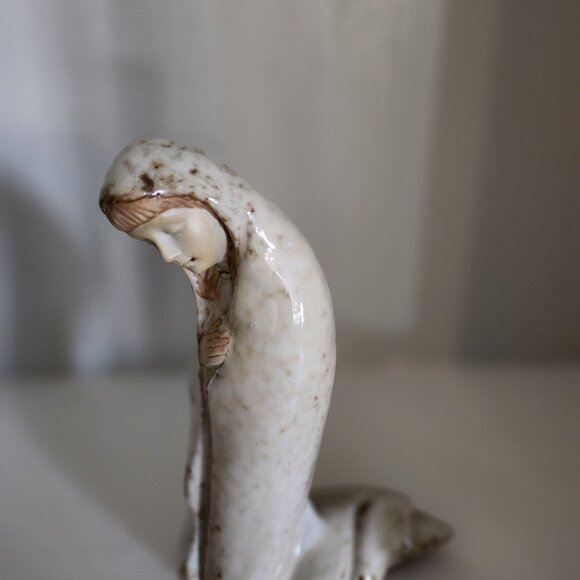 Three Piece Natural Tone Ceramic Holy Family Set - Picture 10 of 10